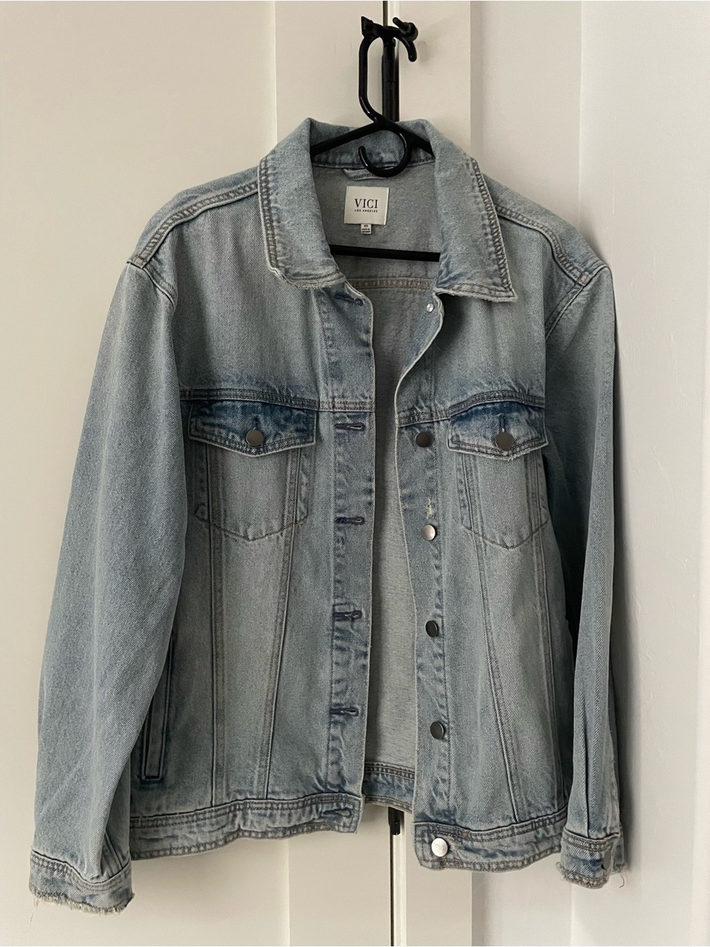 VICI Washed Light Blue Denim Jean Jacket